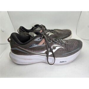 Saucony Ride 15 Shoes Women's 8.5 Gray Running Athletic Walking Workout Sneakers